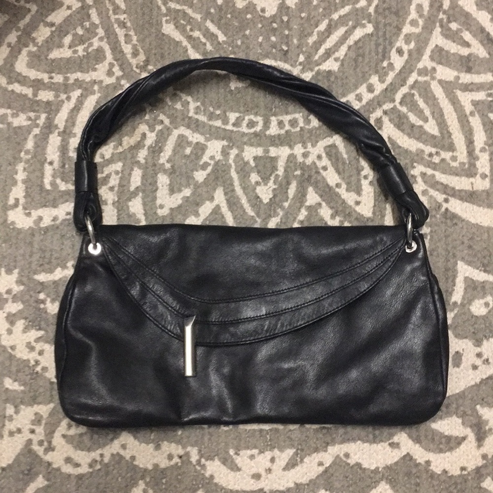 Banana Republic black leather purse